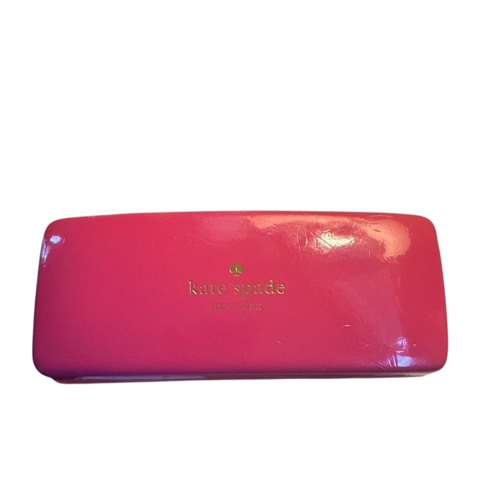 Kate Spade New York ♠️ Pink & Tangerine 🍊 Sunglasses Eyeglasses Holder Clamshell